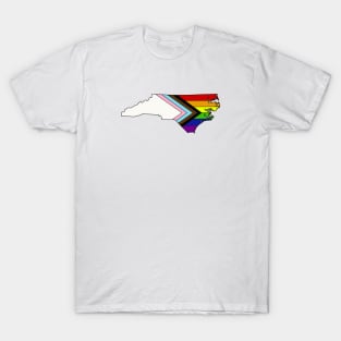 Progress pride flag - North Carolina T-Shirt